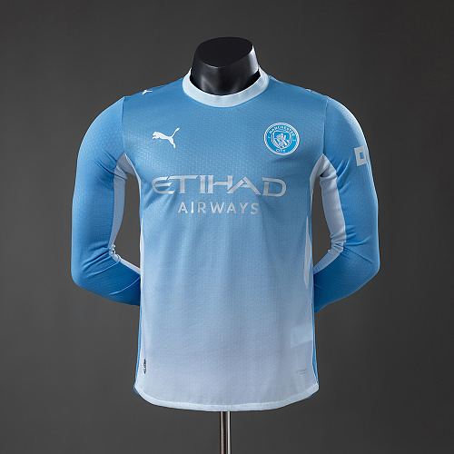 Manchester City 26/27 Titular Versão jogador Manga longa Camisa S-3XL