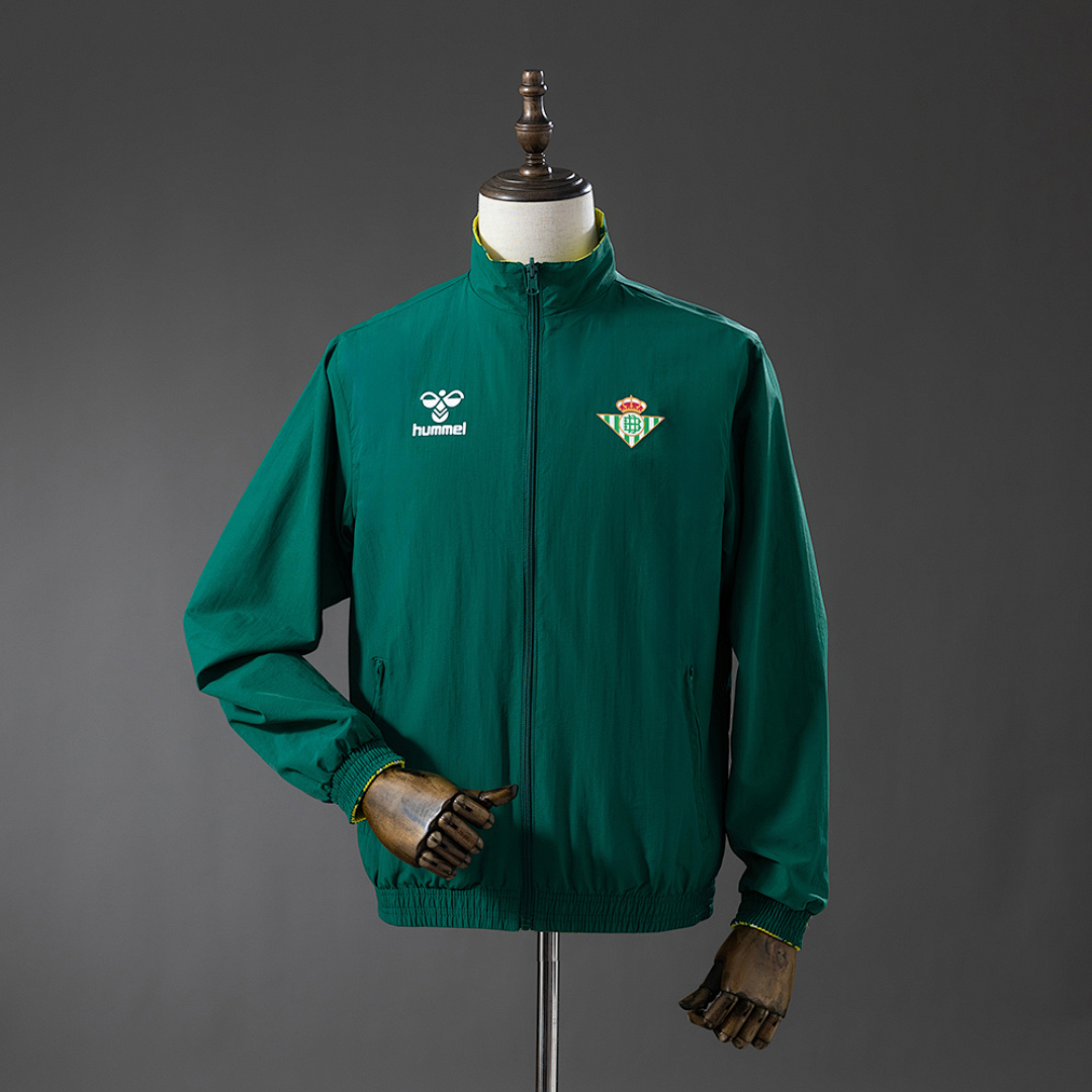 Real Betis Reversible Jacket Windbreaker - Green & Yellow S-XXL, foto 1