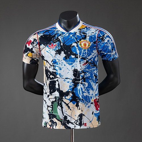 M-U 25/26 Originals Stone Roses Versão jogador Camisa S-2XL