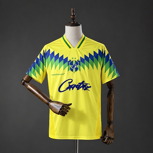 Brazil 1995 Titular Corteiz Retrô Camisa S-XXL