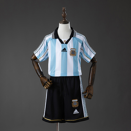 Argentina 1998 Titular Retrô Kit infantil Tamanho 16-28