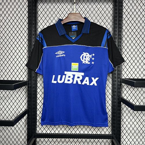 Flamengo 1999 Blue Goleiro Uniform Retrô Camisa S-XXL