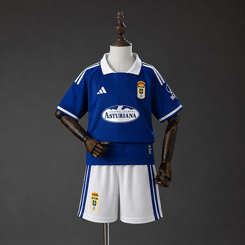Real Oviedo 26/27 Titular Kids Kit Tamanho 16-28