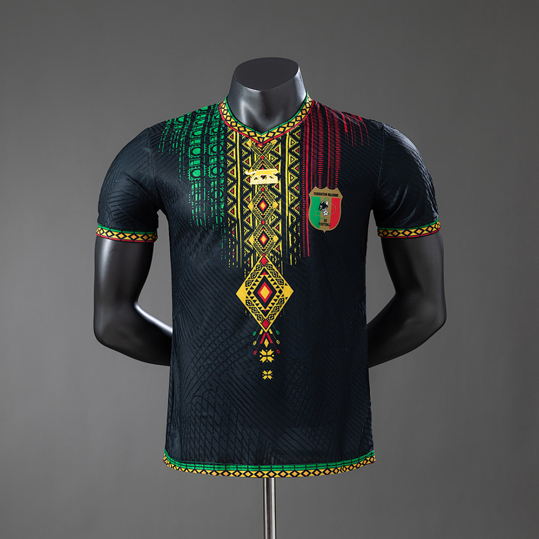Mali 25/26 Black Versão jogador Camisa S-XXL, foto 1