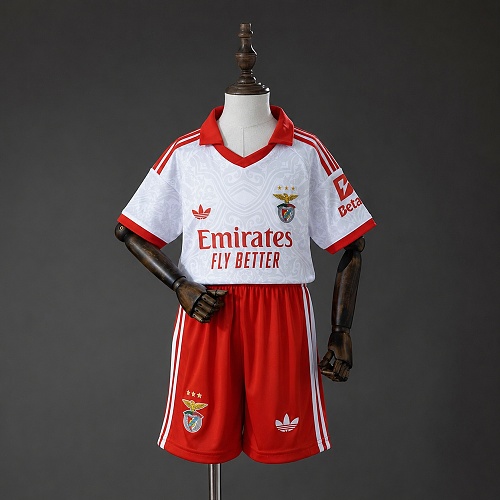 Benfica 26/27 Visitante Kids kit Tamanho 16-28