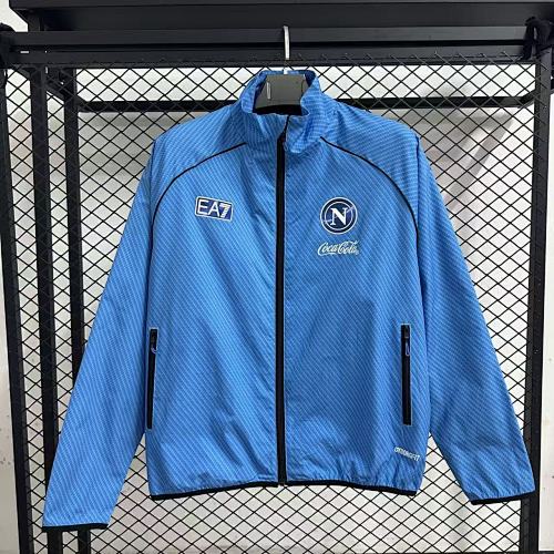 25/26 Napoli pad printed blue waterproof windbreaker