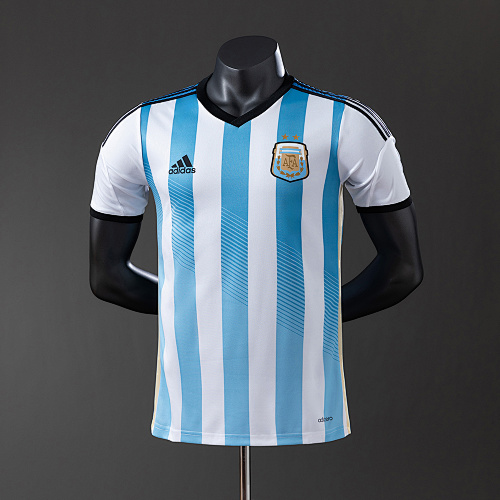 Argentina 2014 Titular Versão jogador Retrô Camisa S-3XL