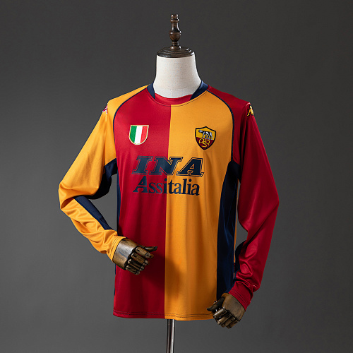 Roma 01/02 Champion Edition Manga longa Retrô Camisa S-XXL