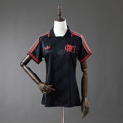 Flamengo 25/26 Lifestyler Retrô - Black Feminina Camisa S-XXL
