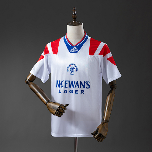Rangers 92/94 Visitante Retrô Camisa S-XXL