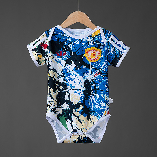 Manchester United 25/26 Originals Stone Roses Kit bebê Tamanho 912