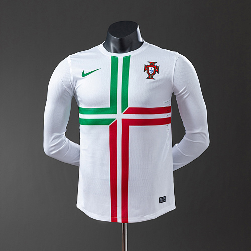 Portugal 2012 Visitante Manga longa Versão jogador Retrô Camisa S-3XL