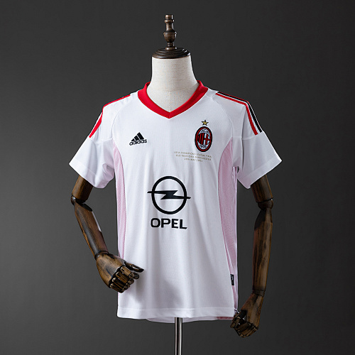 AC Milan 02/03 Visitante Retrô Camisa S-XXL