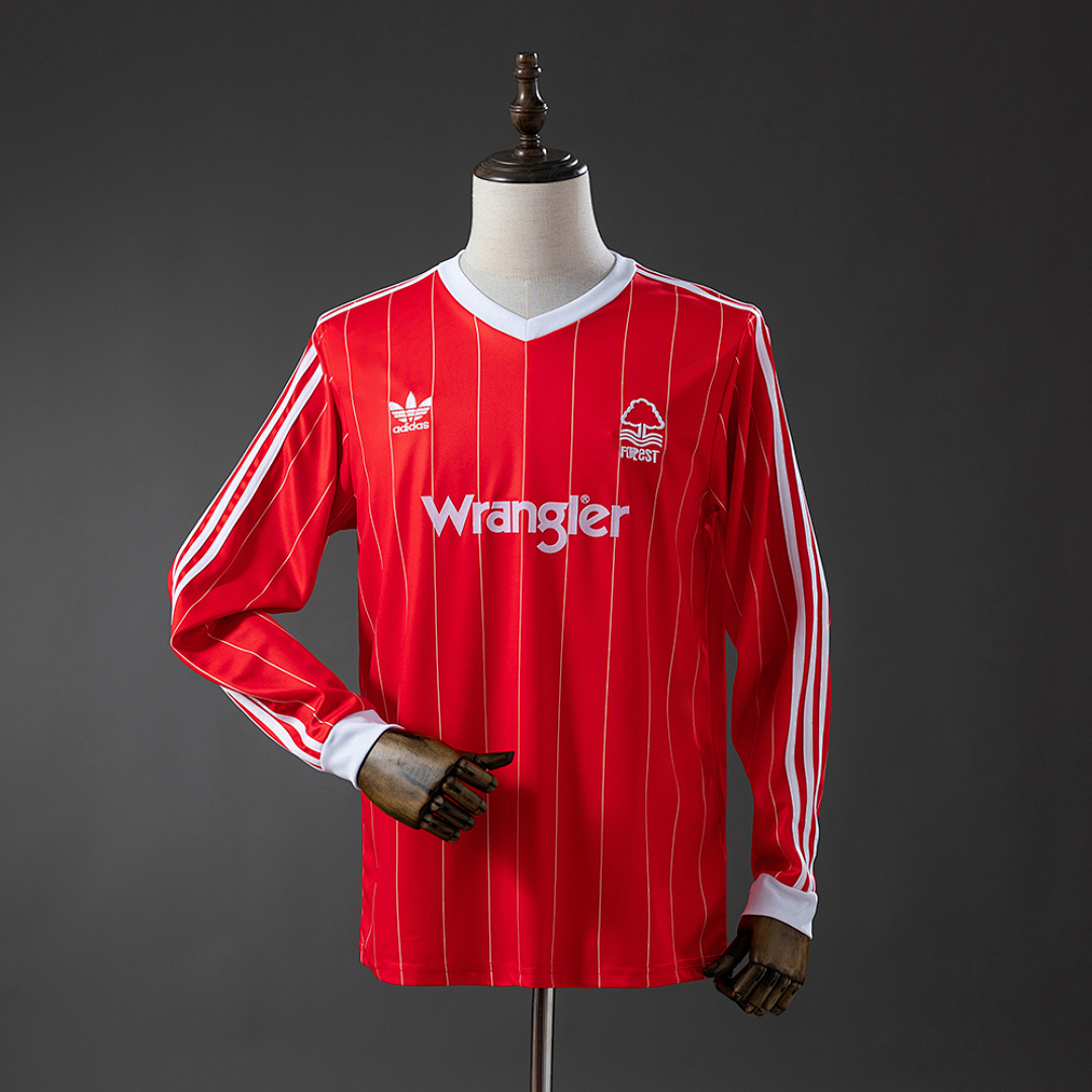 Nottingham Forest 82/84 Visitante Manga longa Retrô Camisa S-XXL, foto 1