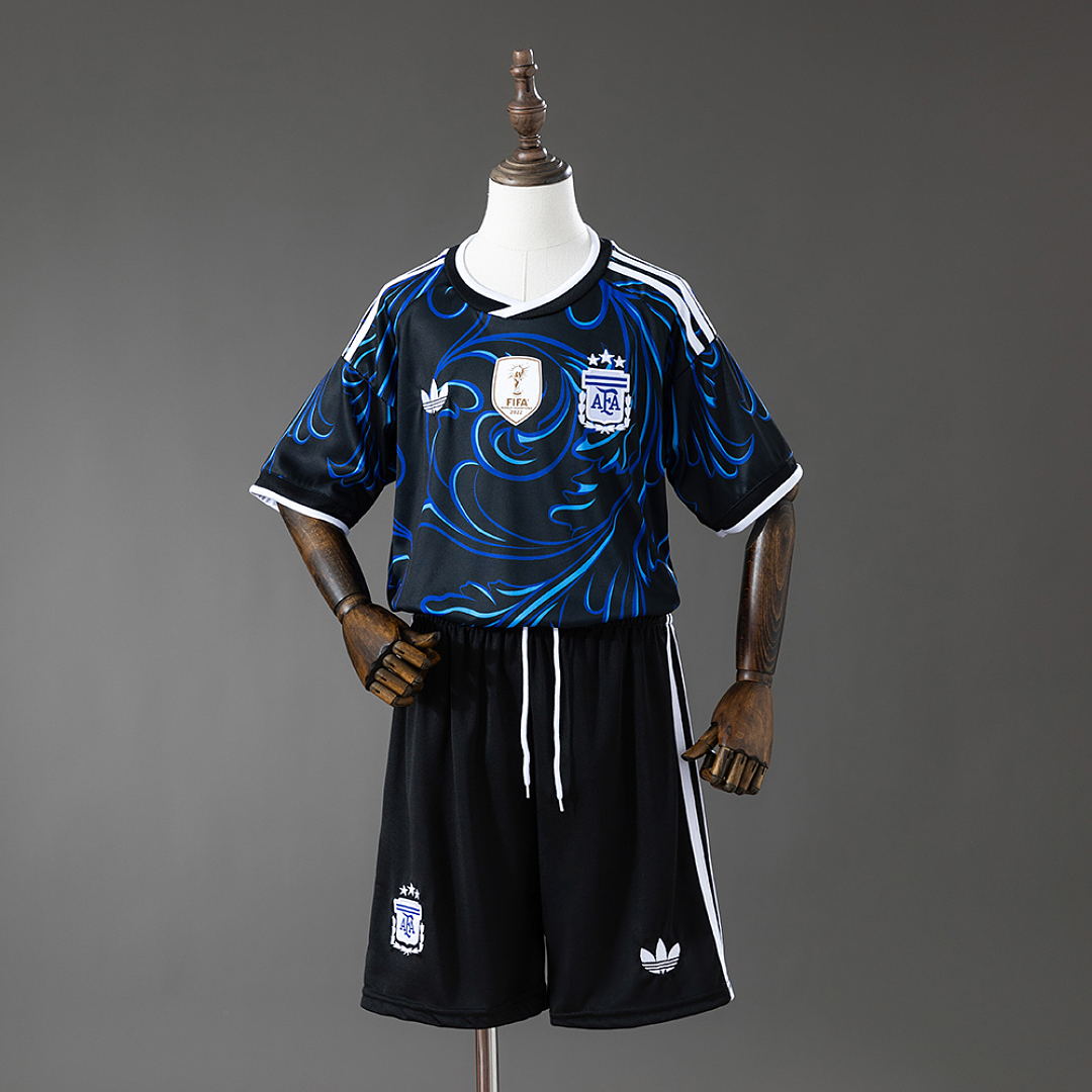 Argentina 2026 Visitante Kit infantil Tamanho 16-28, foto 1