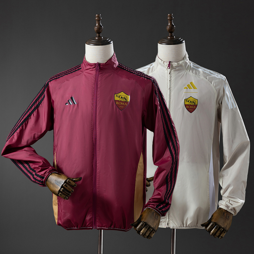 Roma Reversible Jacket Windbreaker - Red & Beige S-XXL, foto 1
