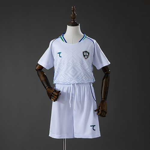 Uzbekistan 2026 Visitante Kit infantil Tamanho 16-28