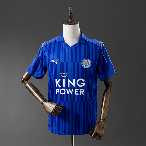 Leicester City 16/17 Titular Retrô Camisa S-XXL
