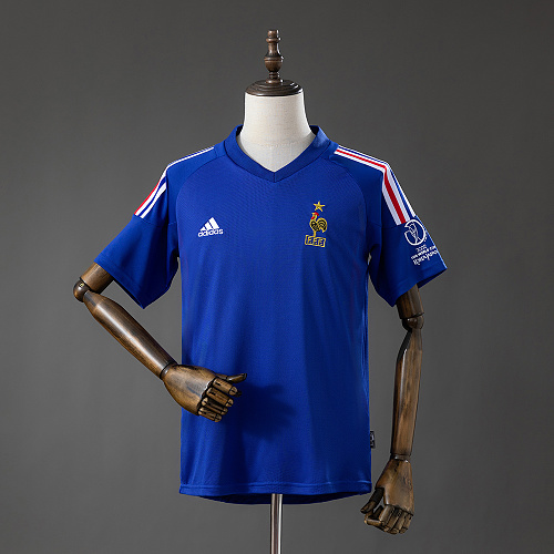 France 2002 Titular Retrô Camisa S-XXL