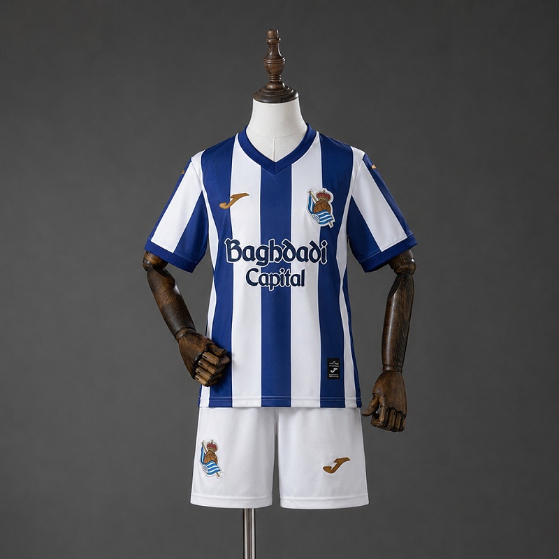 Real Sociedad 26/27 Titular Kids Kit Tamanho 16-28