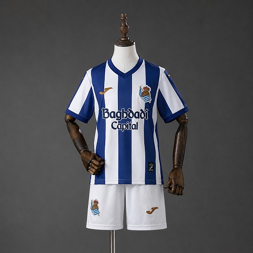 Real Sociedad 26/27 Titular Kids Kit Tamanho 16-28