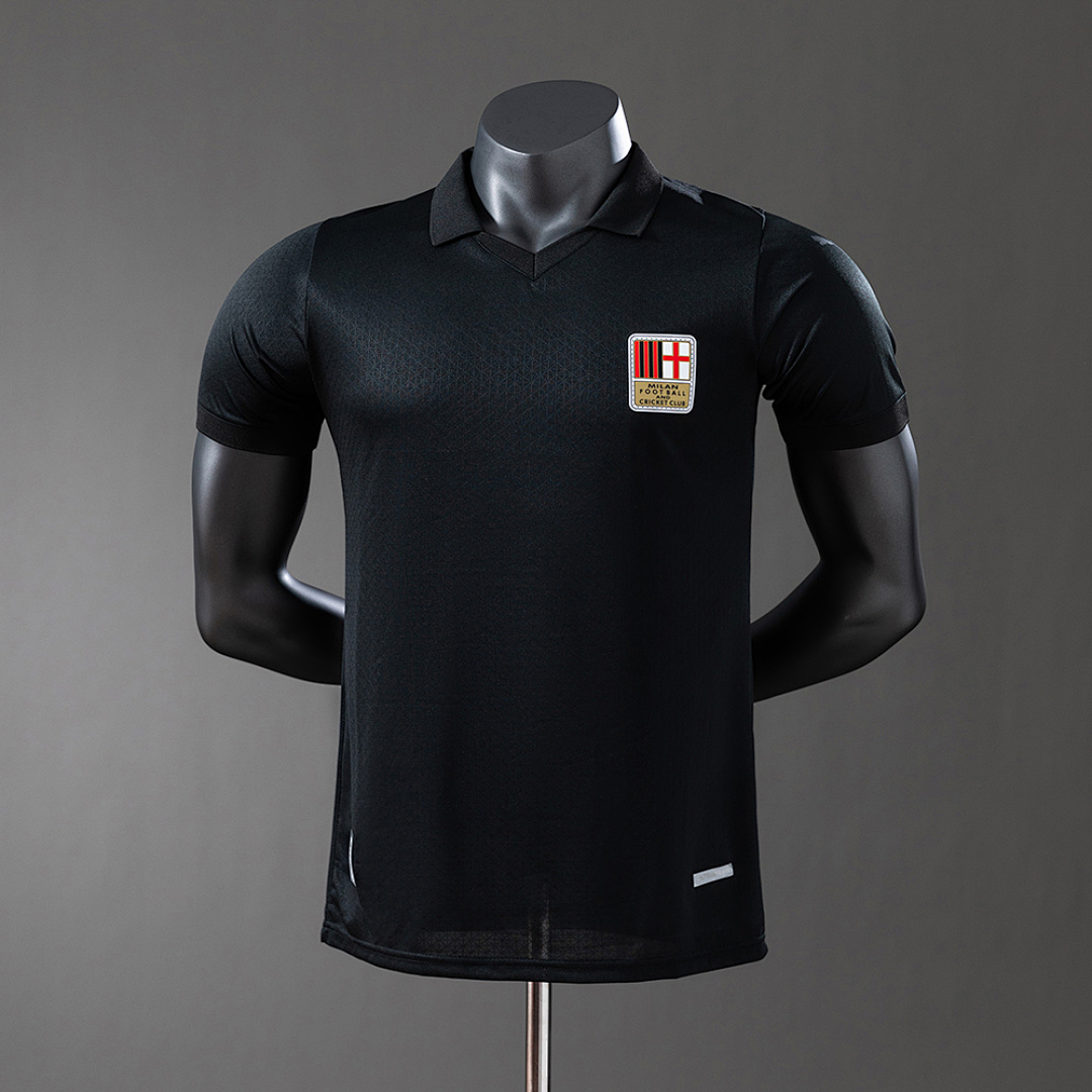 AC Milan 125th Edição de aniversário - Black Versão jogador Camisa S-3XL, foto 1