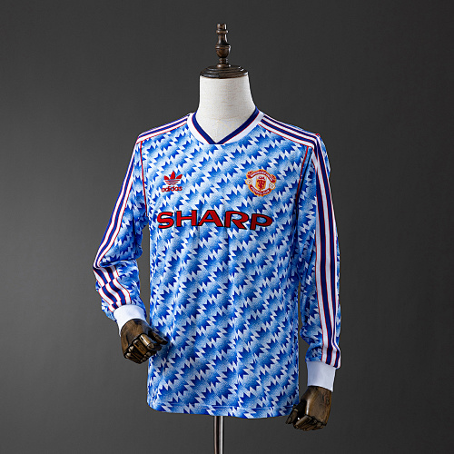 Retrô Manga longa M-U 90/92 Visitante S-XXL