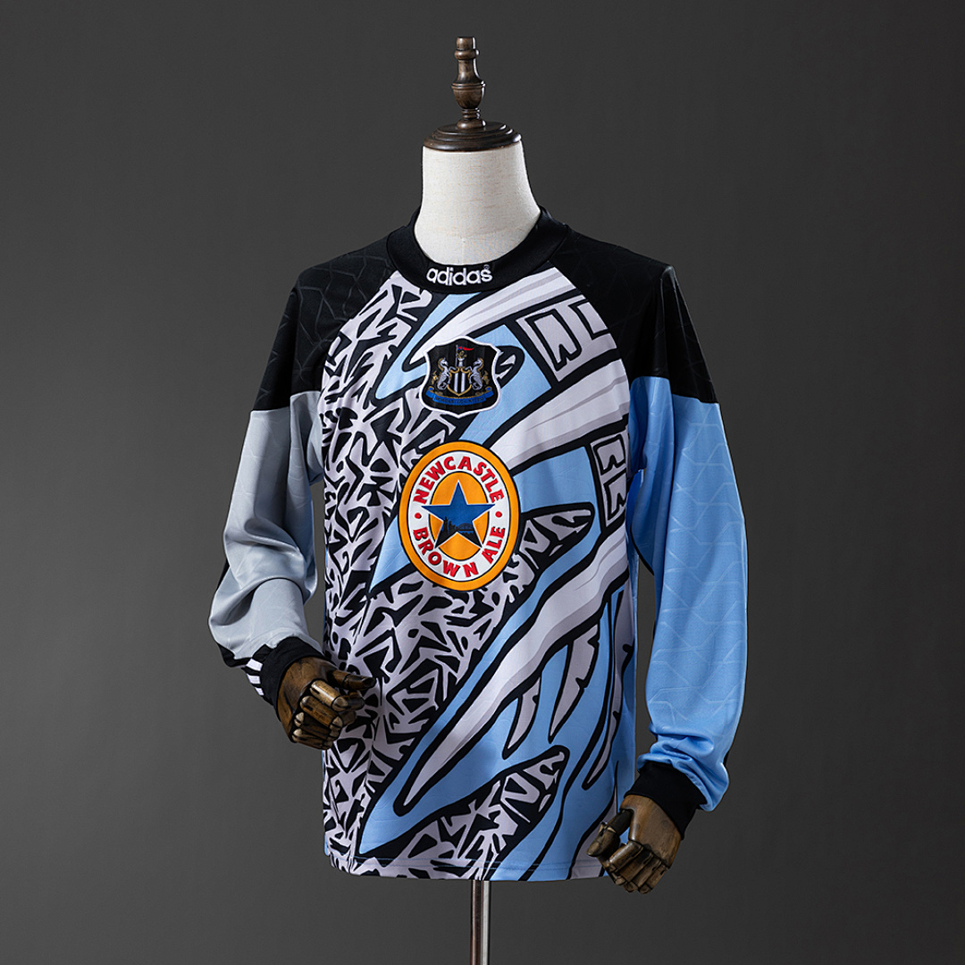 Newcastle United 95/96 Goleiro Manga longa Retrô Camisa S-XXL, foto 1