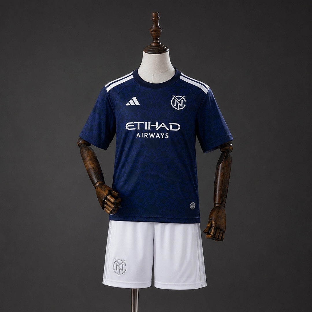 New York City 26/27 Visitante Kids kit Tamanho 16-28, foto 1