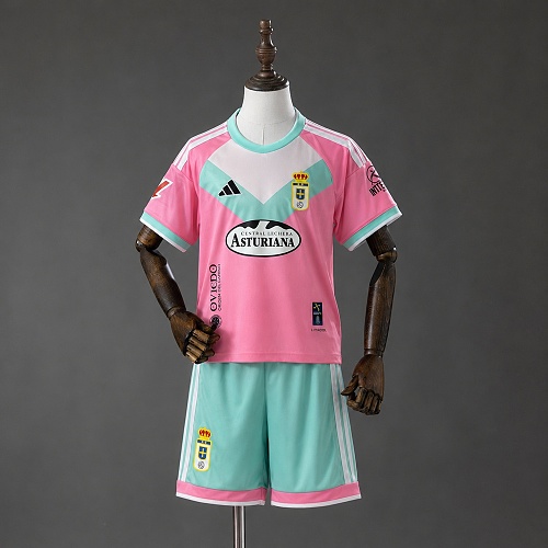 Real Oviedo 26/27 Visitante Kids Kit Tamanho 16-28