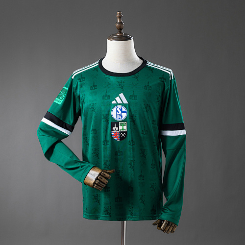 Schalke 04 25/26 Commemorative Edition - Green Manga longa Camisa S-XXL