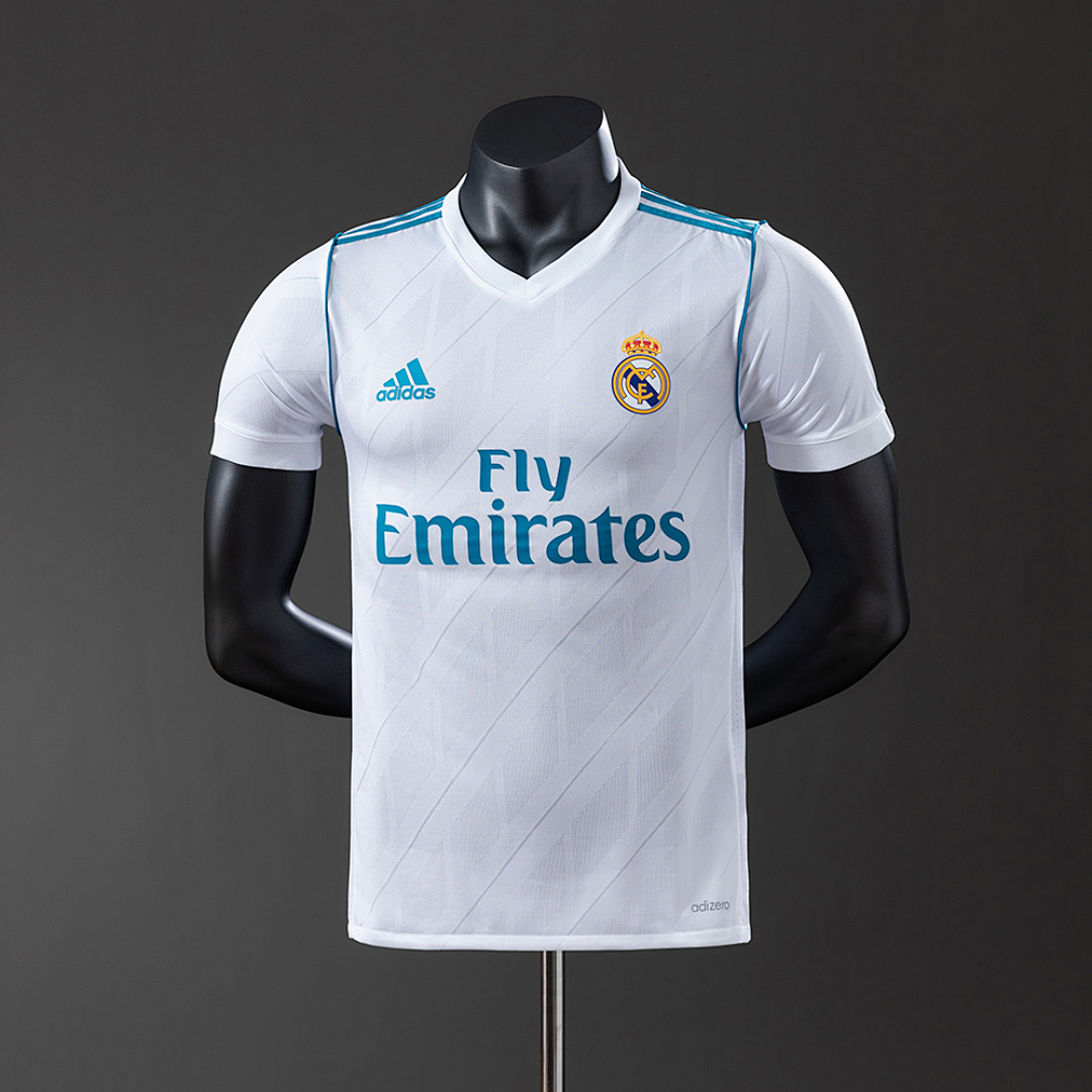 Real Madrid 17/18 Titular Versão jogador Retrô Camisa S-3XL, foto 1