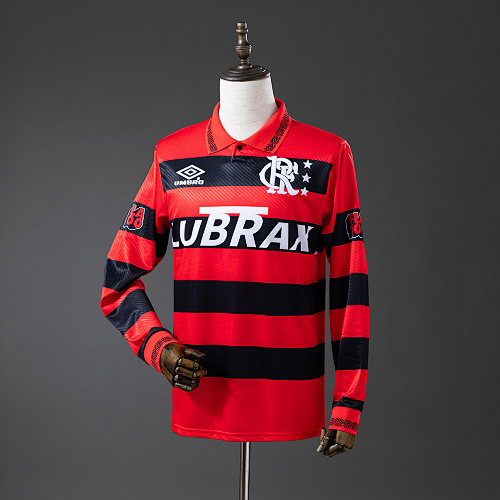Flamengo 1994/95 Titular Manga longa Retrô Retrô Camisa S-XXL