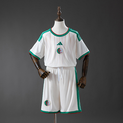 Algeria 2026 Titular Kids Kit Jerseys Tamanho 16-28