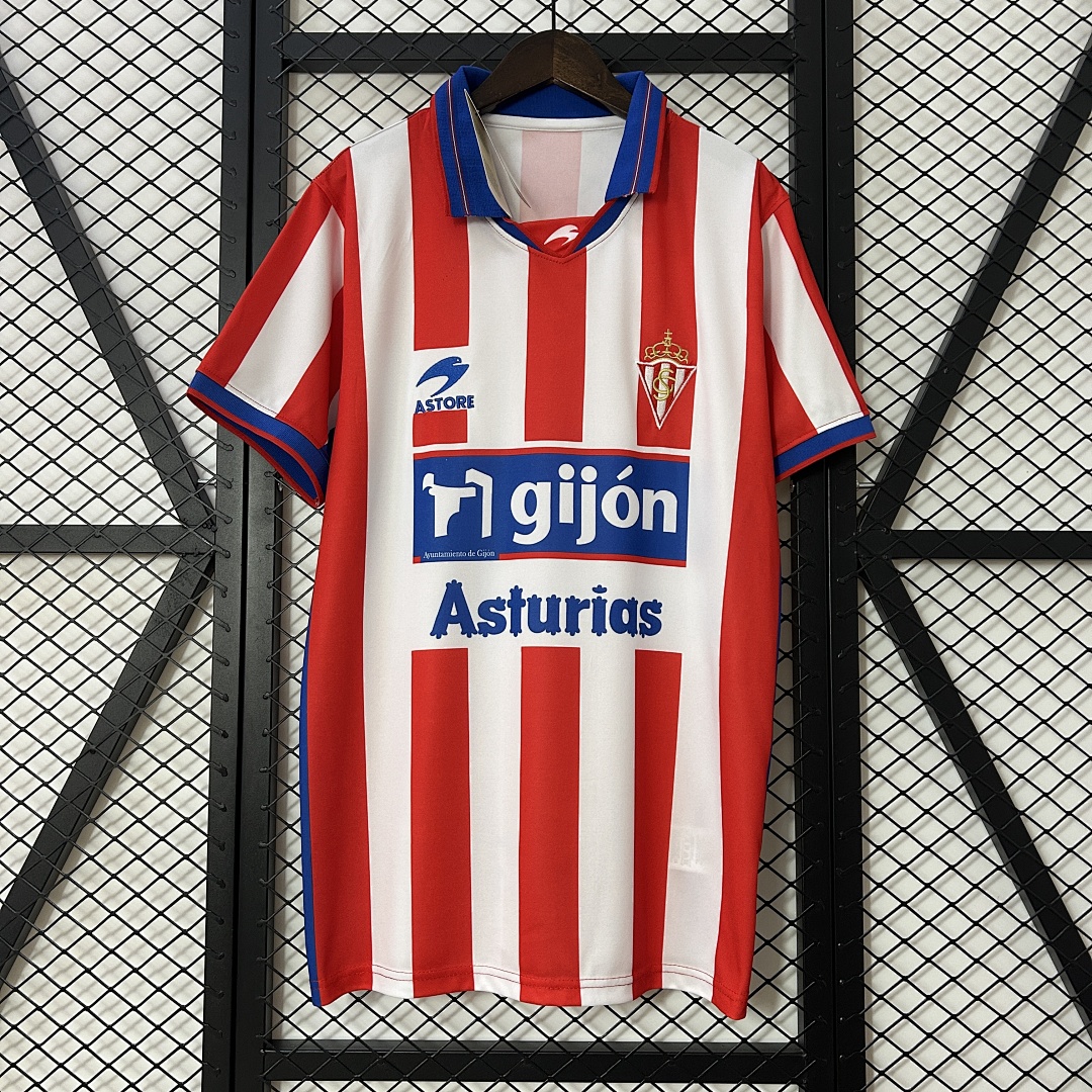Retrô Sporting Gijon 01/02 Titular Tamanho S-XXL, foto 1