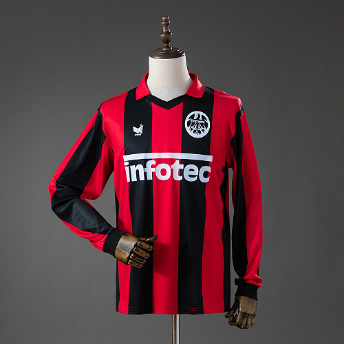 Frankfurt 83/84 Titular Retrô Manga longa Camisa S-XXL