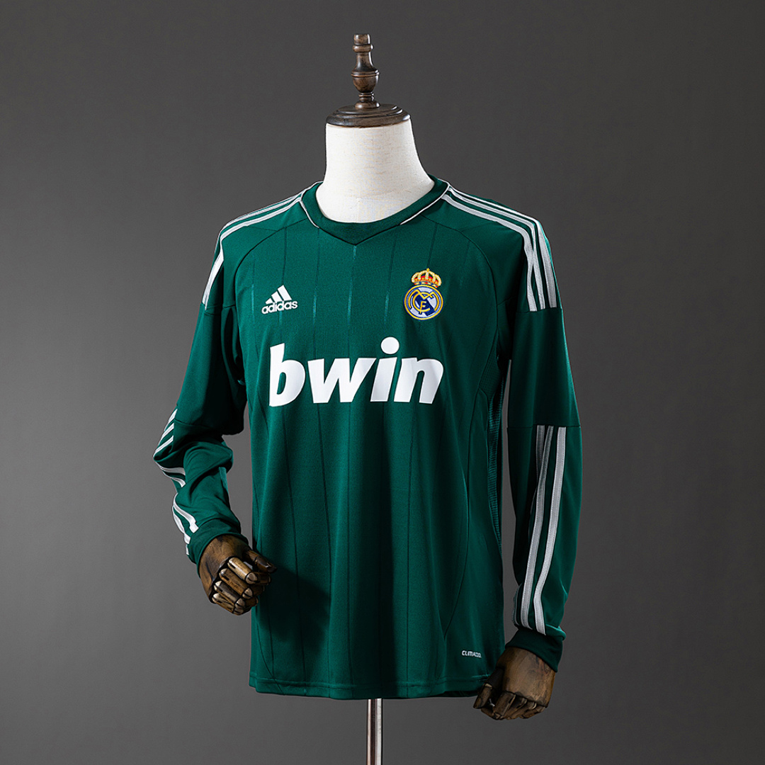 Real Madrid 2012/13 Second Visitante Manga longa Retrô Camisa S-XXL, foto 1