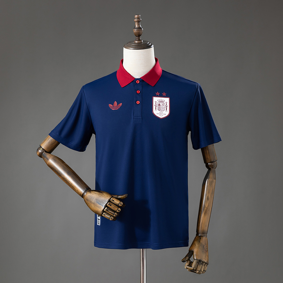 Spain 26/27 Polo Blue Camisa S-4XL, foto 1