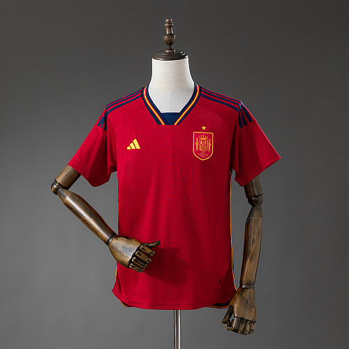 Spain 2022 Titular Retrô Camisa S-XXL