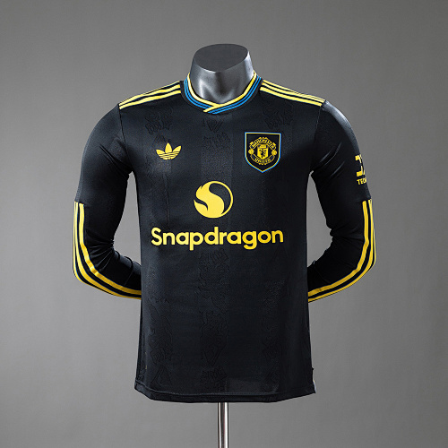 M-U 25/26 Terceira Versão jogador Manga longa Camisa S-XXL