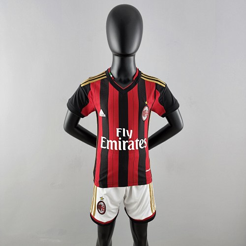 Retrô AC Milan 13/14 kids Titular Tamanho：16-28