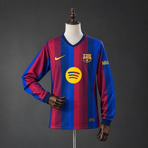 Barcelona 26/27 Titular Manga longa Camisa S-4XL