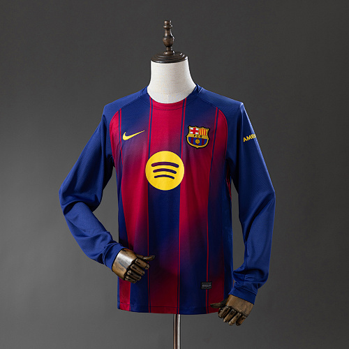 Barcelona 25/26 Titular Manga longa Camisa S-4XL