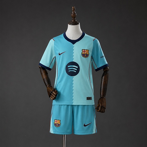Barcelona 26/27 Third Kids kit Tamanho 16-28