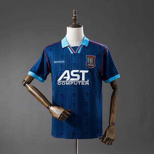 Aston Villa 95/96 Visitante Retrô Camisa S-XXL