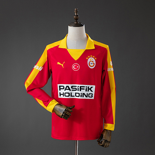 Galatasaray 25/26 Retrô Edition - Red Manga longa Camisa S-4XL