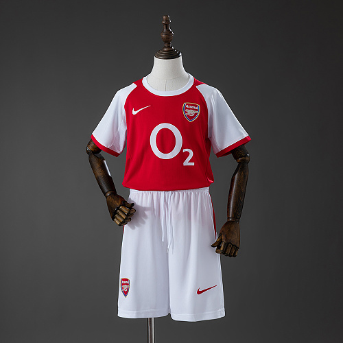 Arsenal 02/04 Titular Retrô Kit infantil Tamanho 16-28