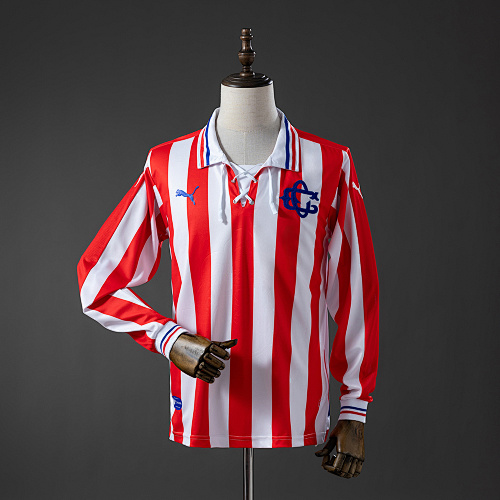 Chivas de Guadalajara 110th Edição de aniversário Manga longa Retrô Jerse S-XXL
