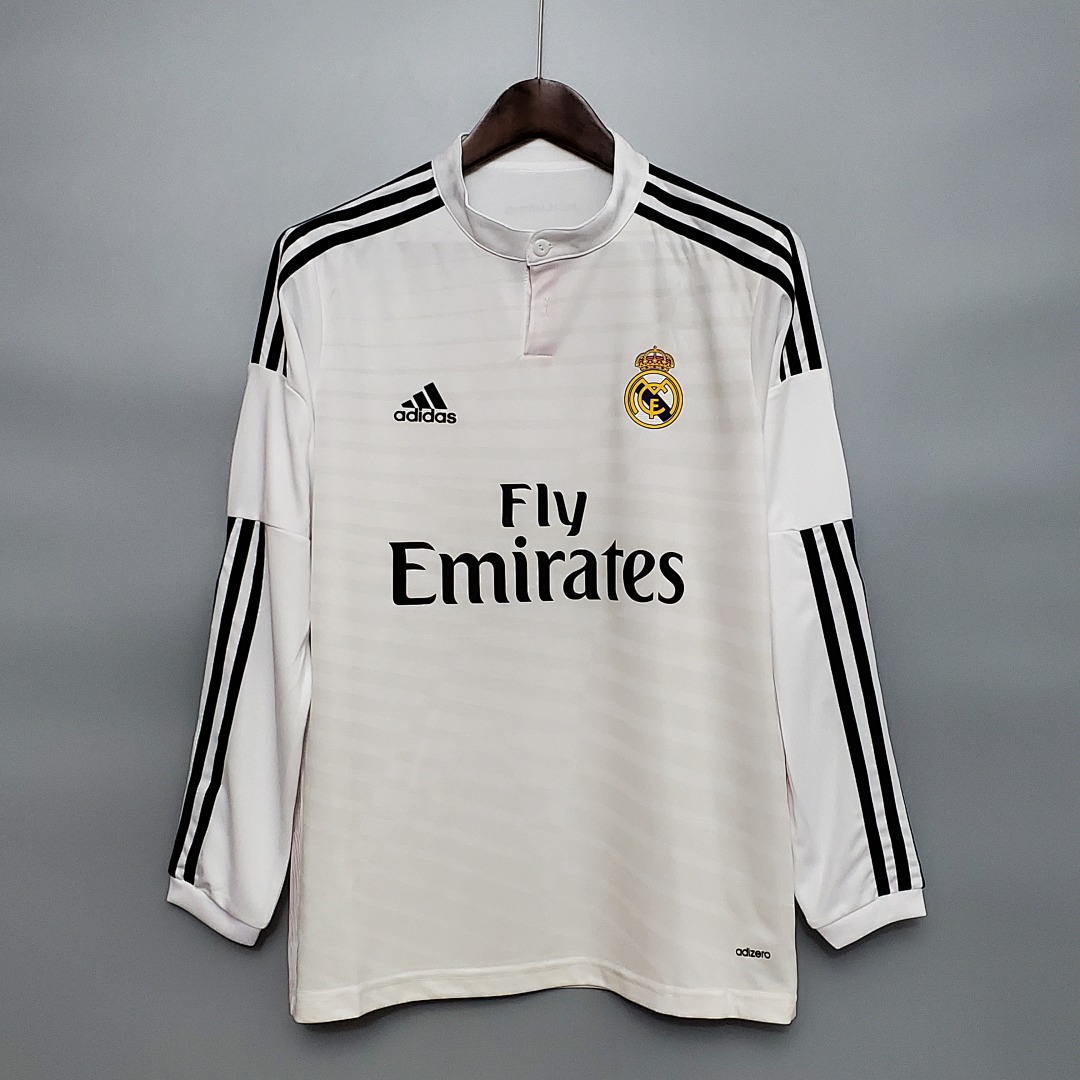Retrô Manga longa Real Madrid 14/15 Titular S-XXL, foto 1