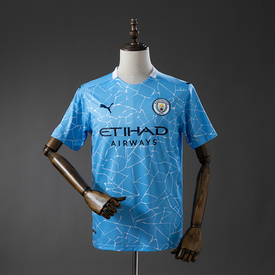 Manchester City 20/21 Titular Retrô Camisa S-XXL, foto 1